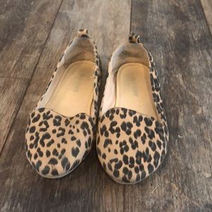 Girls Cheetah Print Loafers Size 13